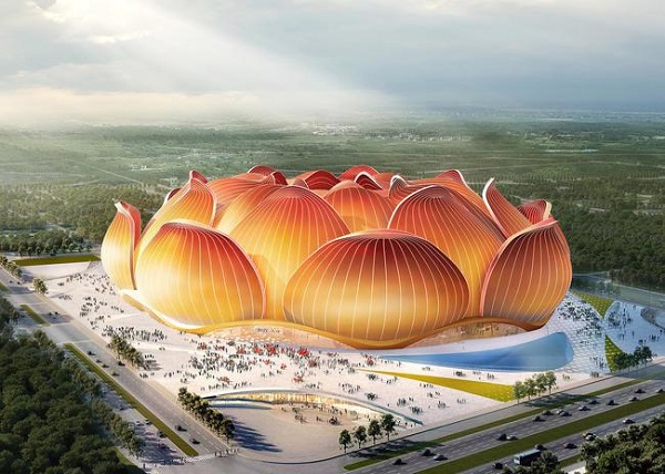 許家印跨界建筑設(shè)計(jì)，世界很大的鋼結(jié)構(gòu)足球場開工